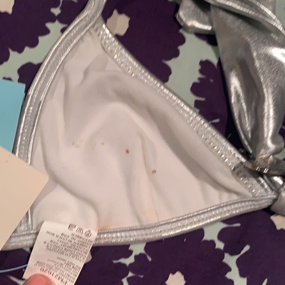 Y2K Marciano Silver Swim Top - Picture 5 of 6